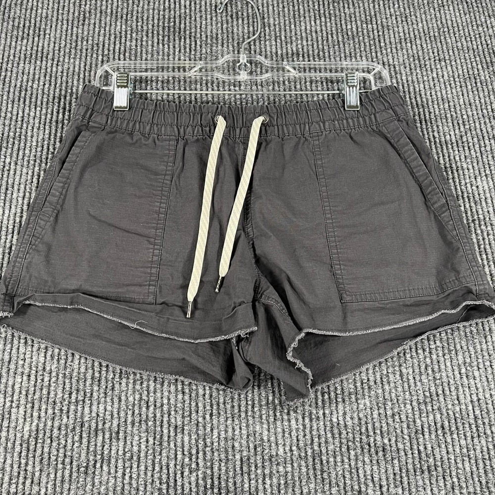 Vuori Shorts Womens Small Black Gray Shorts Casual Active Pockets Drawstrings